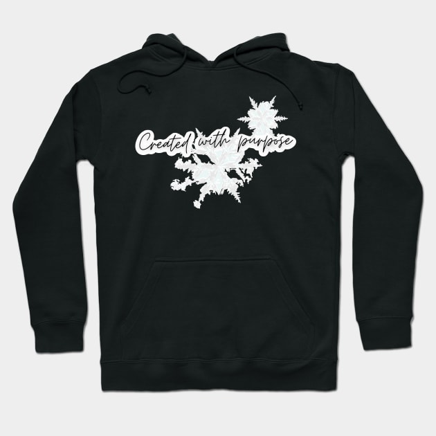 Created with Purpose Broken Snowflakes Hoodie by FamilyCurios